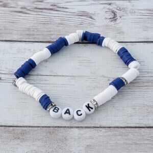 Blue & White "Back" Bracelet